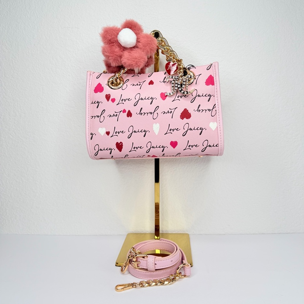 Juicy Couture Love Letter Mini Tote, Pink Chiffon multi color 💕